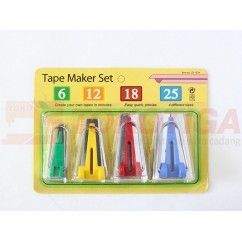 Bias Tape Maker Set / Alat Pembuat Bisban 4 Pcs CY-BTM-S4