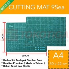 Cutting Mat 9Sea Ukuran - A4 30x22cm/Double Side - Dua Sisi (Nine Sea)