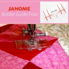 Janome Border Guide Foot/Sepatu ZigZag Garis 605 Mesin Jahit Portable